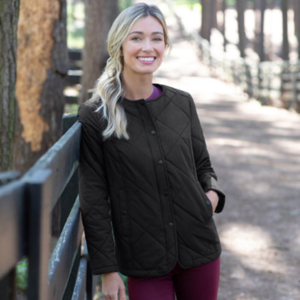❤️❤️❤️ Ladies Dawson Quilted Riding Jacket - Picture 3 of 9